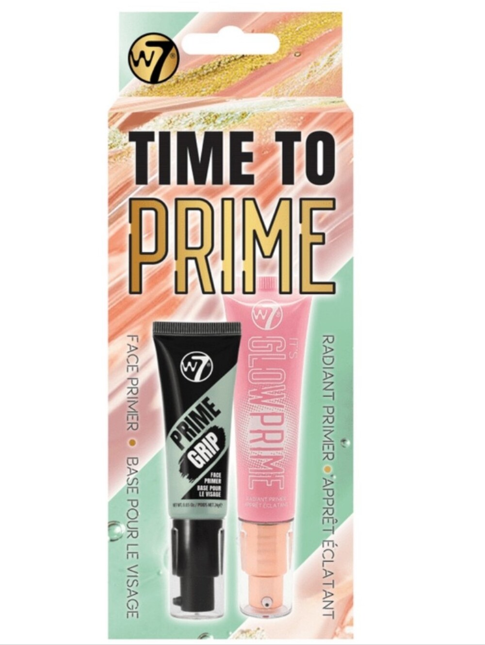 W7 Time To Prime Duo — Black Prime Grip & Pink Glow Prime